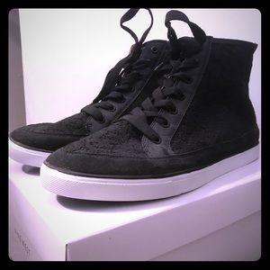 BRAND NEW! Black lace accented high tops
